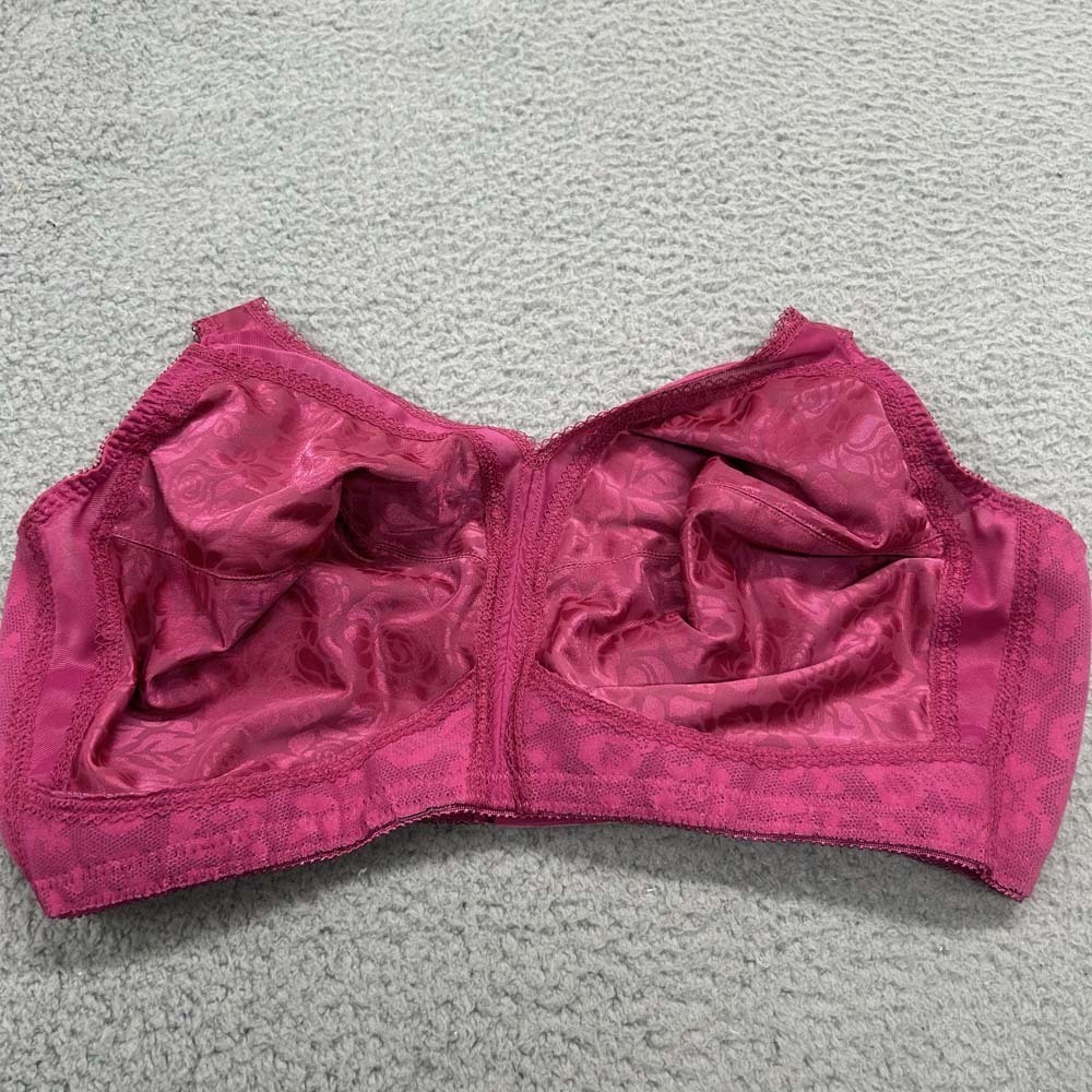 Playtex 42DD Bra original comfort strap wireless 4693 Full Coverage  pink